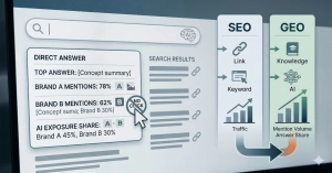 seo에서 geo로 변화 인포그래픽