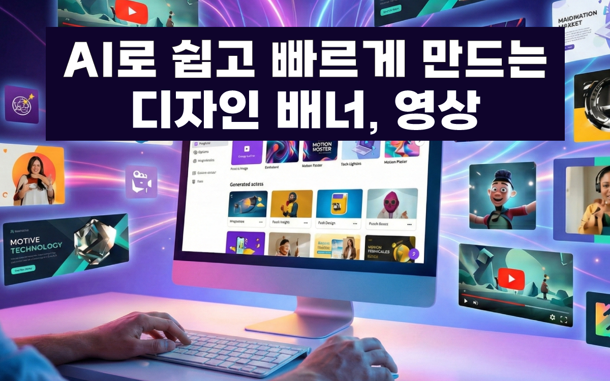 마케팅아카데미 AI로 쉽고 빠르게 만드는 디자인 배너 영상 강의 - 생성형 AI 기반 업무 디자인과 마케팅 숏폼 콘텐츠 제작 실습