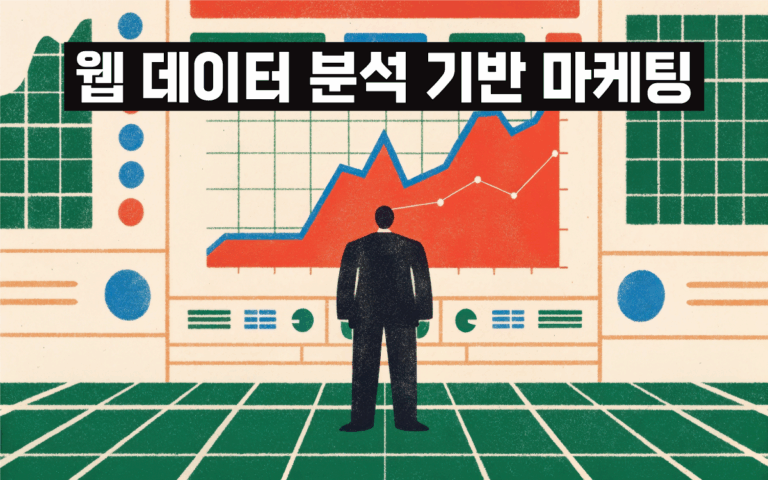 마케팅아카데미 웹 데이터 분석 기반 마케팅 과정은 구글 애널리틱스 4(GA4)의 이벤트 설정, 전환 추적, 맞춤 탐색 보고서 활용 등 데이터를 통해 마케팅 성과를 측정하고 최적화하는 방법을 다루는 실무 교육 강의 이미지