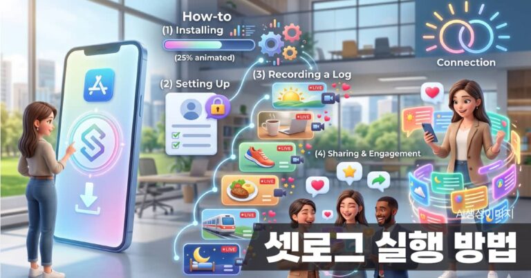 트렌드앱 셋로그 실행 방법 영상 썸네일.
